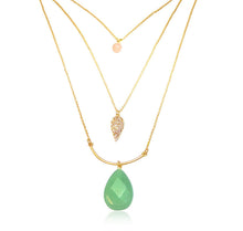 Opal tiered necklace